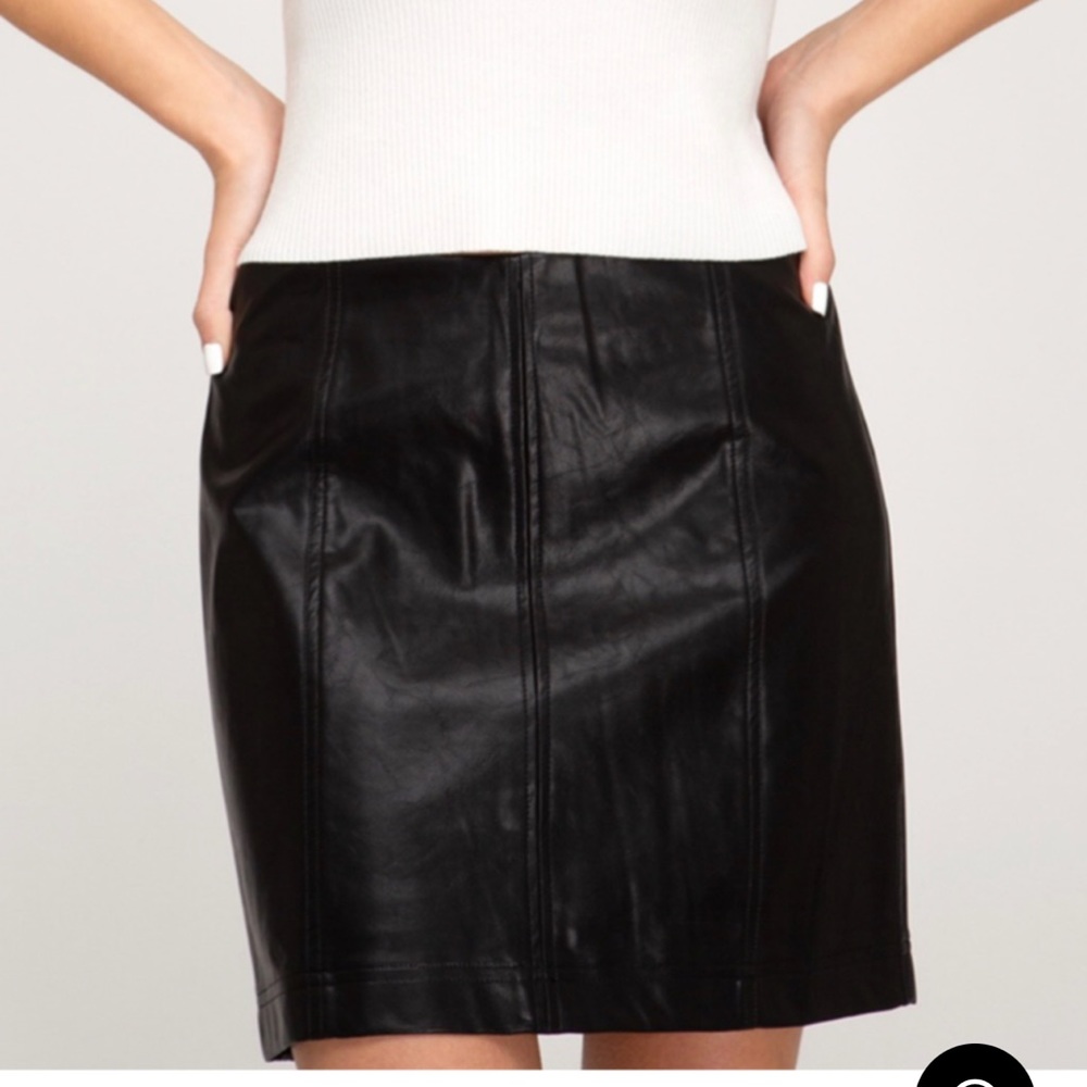 5/$45 She and Sky leather skirt
